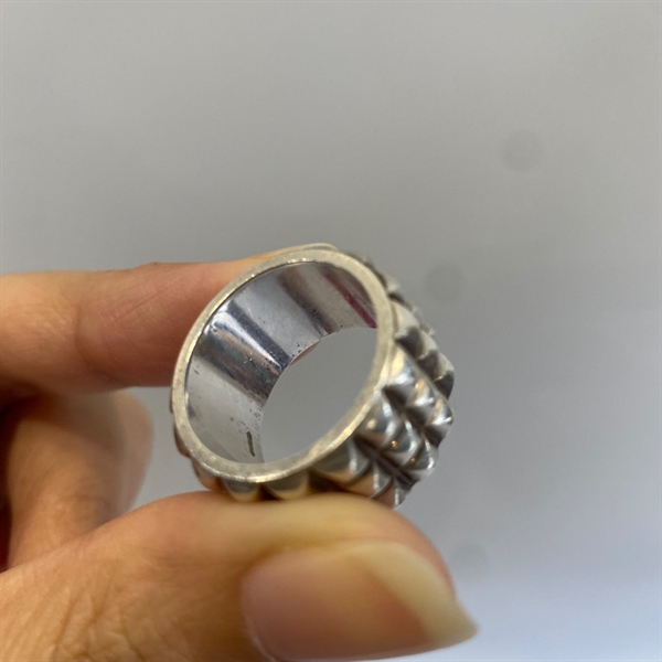 Nhẫn bạc Hermes KG+