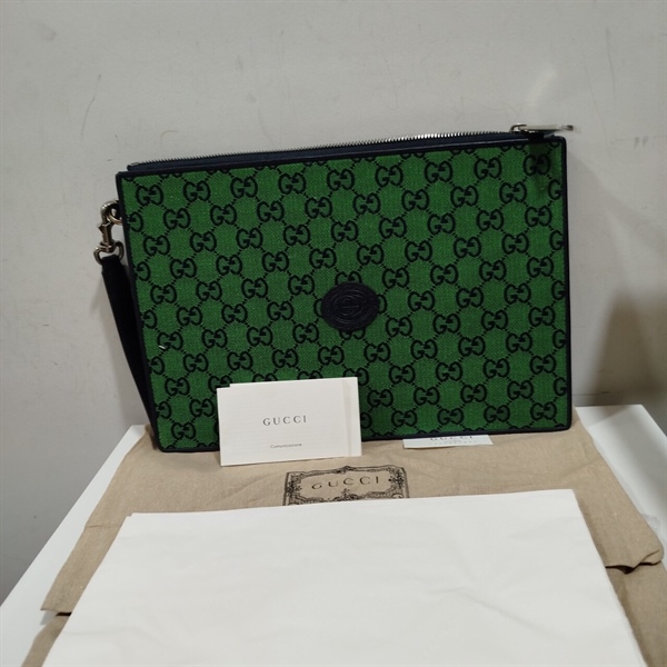 Túi Clutch GG Xanh Lá+