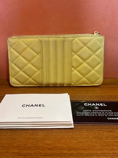 Ví Chanel màu vàng +