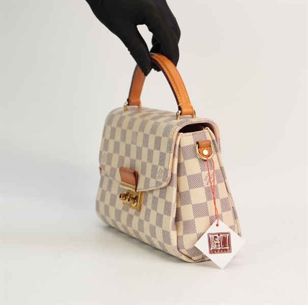 Túi LV ô vuông xám +