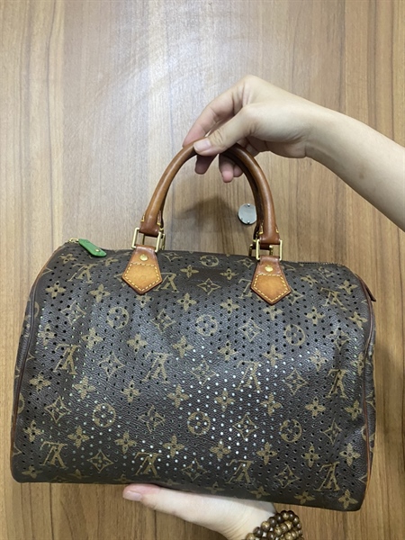 Túi LV Speedy lòng xanh lá +