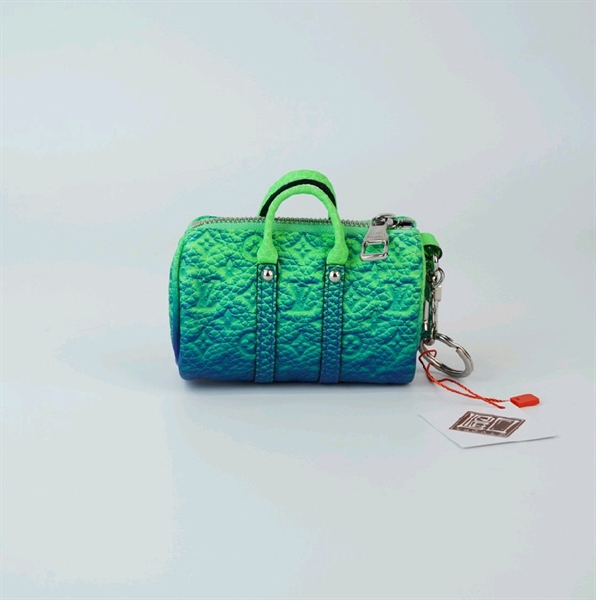 Móc khoá LV xanh omber +