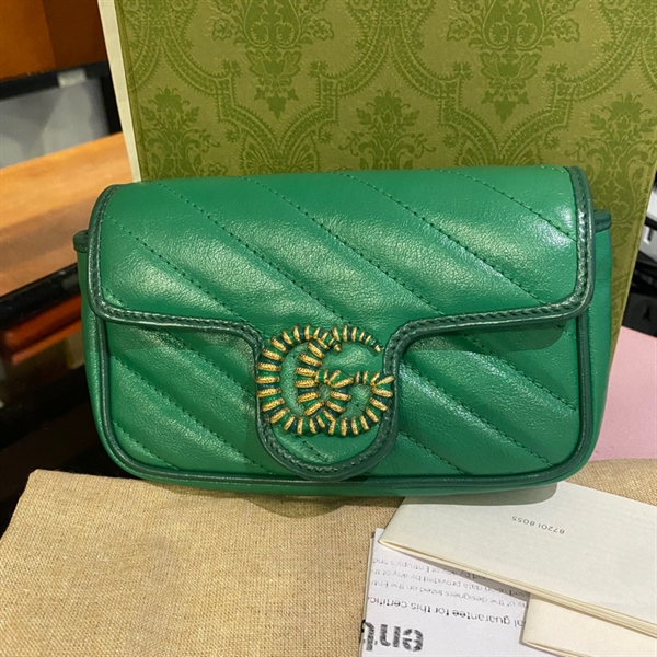 Túi Gucci marmont xanh lá KG+