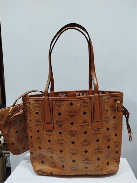 Túi Tote MCM Vàng Kèm Pound KG+