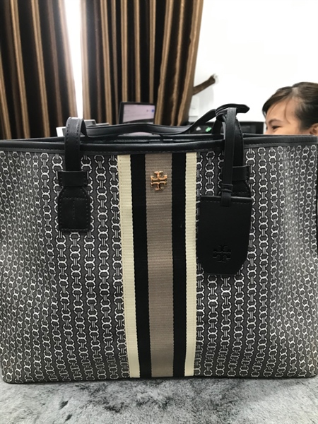 Túi Neverfull Tory Burch Xám+