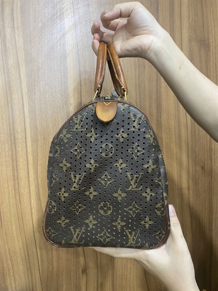 Túi LV Speedy lòng xanh lá +