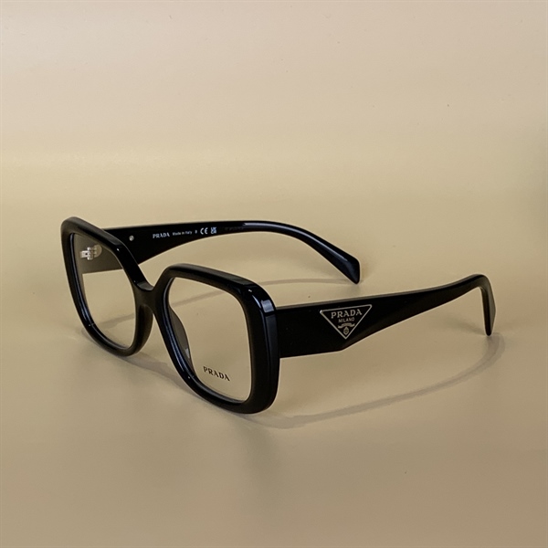 Kính Prada VPR10Z gọng đen tròn lớn KG+