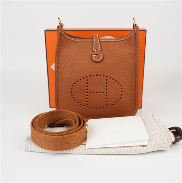 Túi Hermes da nâu mềm +