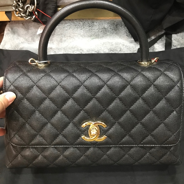 Túi Chanel Handle Bag đen KG+