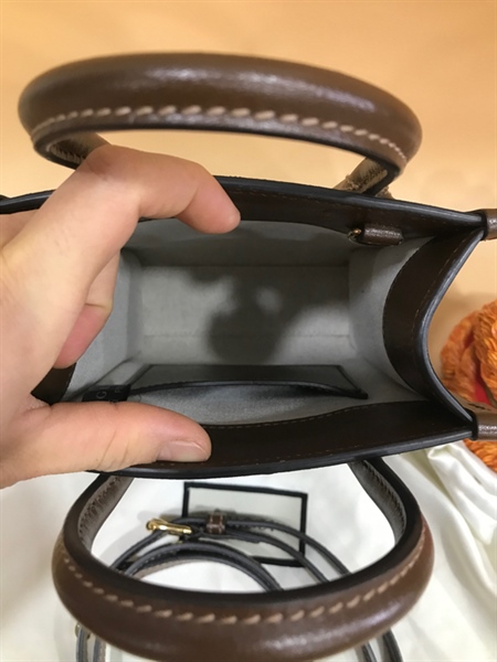 Túi Tote GG Xám Nâu+