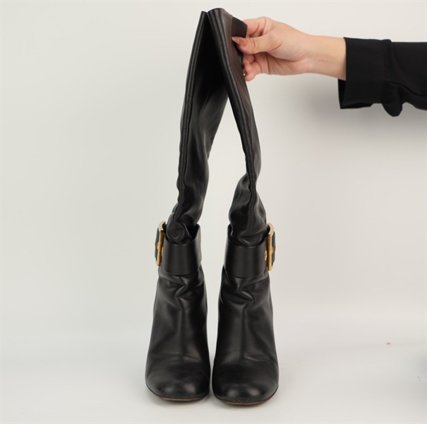 Giày GG cao gót đen size 36 KG+