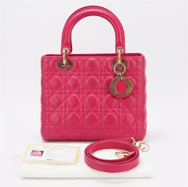 Túi Dior Lady hồng KG+