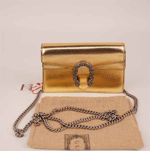 Túi GC đầu rồng vàng ánh kim+