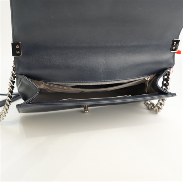 Túi Chanel boy xanh đen KG+