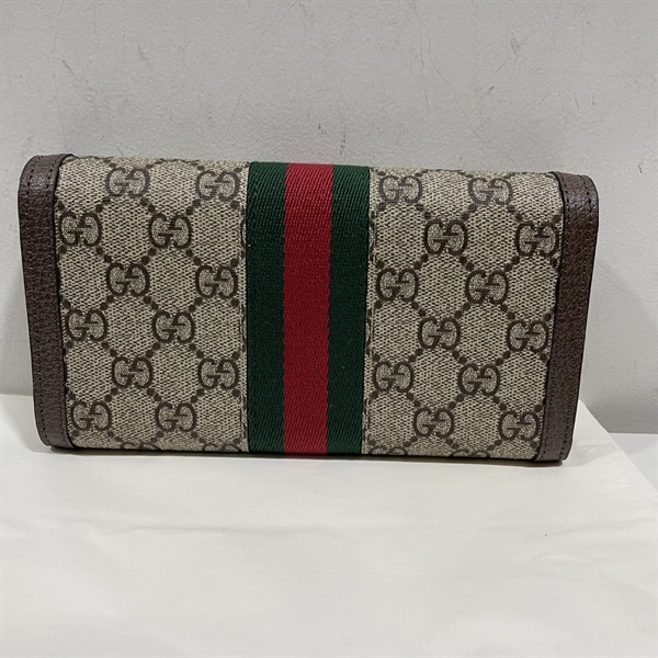 Ví Dài GG Sọc Đỏ xanh rêu+