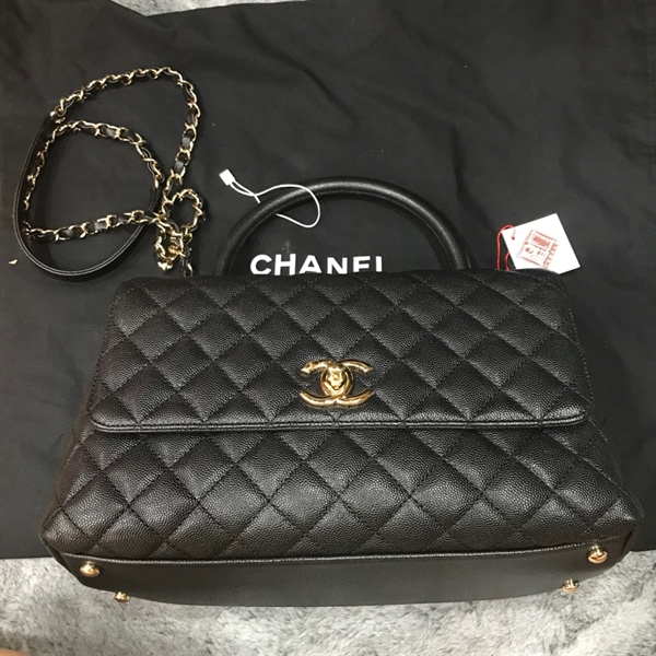 Túi Chanel Handle Bag đen KG+