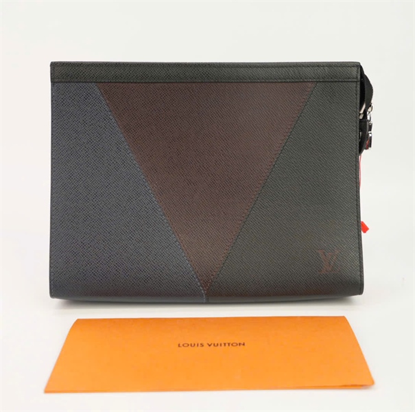 Túi LV clutch đen KG+