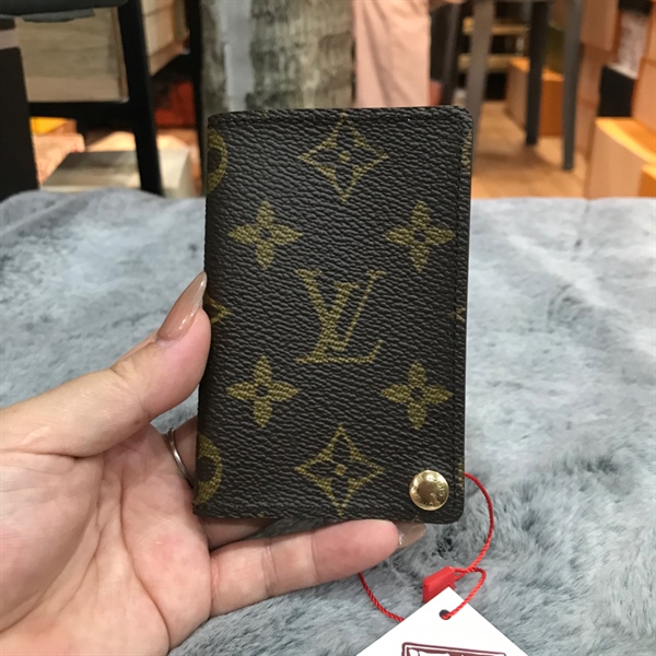 Ví card holder LV hoa nâu KG+