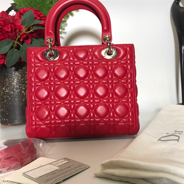 Túi Dior lady đỏ KG+