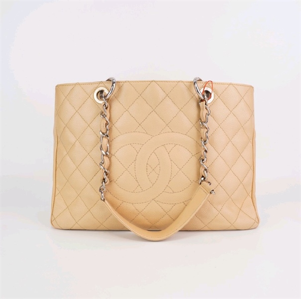 Túi Chanel trơn nude +