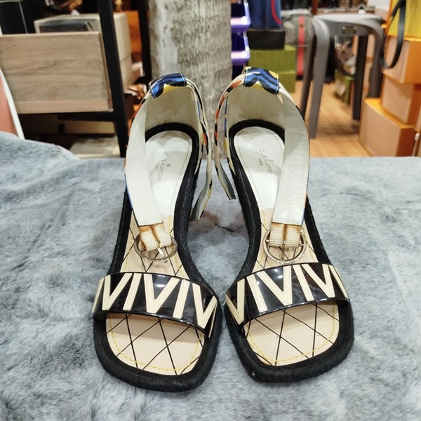 Giày LV kem đen KG+