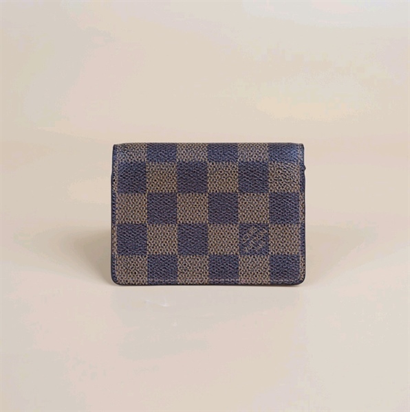 Ví card LV ô vuông nâu nắp vuông+