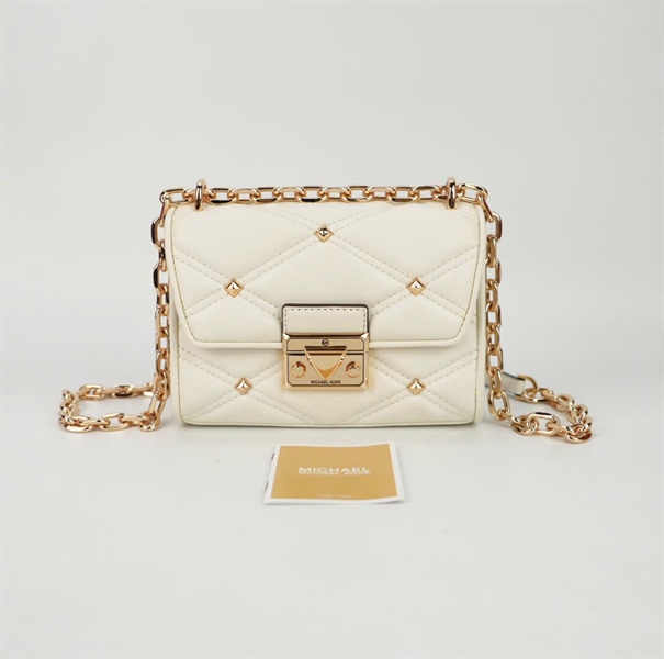 Túi Michael Kors trắng size 19 KG+