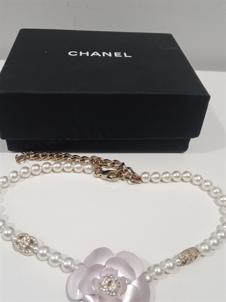 Dây Chuyền Chanel Mặt Bông Hoa KG+
