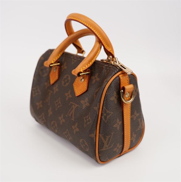 Túi LV Speedy size nhỏ quai nâu ++