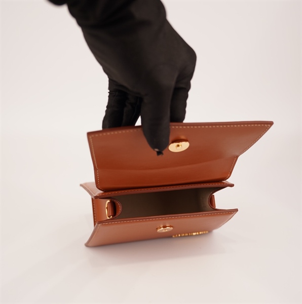 Túi Jacquemus nâu quai cầm+