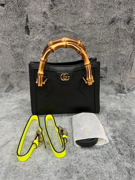Túi GG đen quai trúc 2strap +