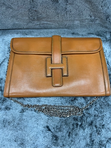 Túi Clutch Hermes màu cam KG+