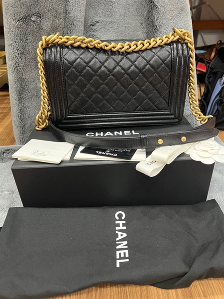 Túi chanel boy đen +