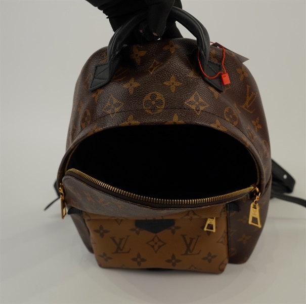 Balo LV hoa nâu da bê+