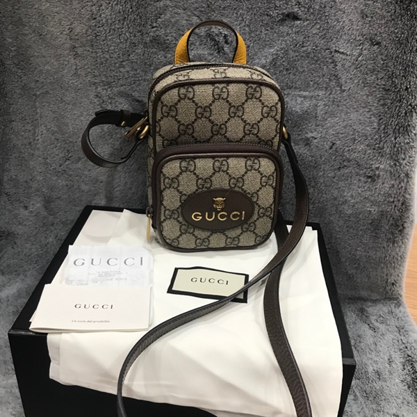 Túi GG đeo chéo quai vàng +