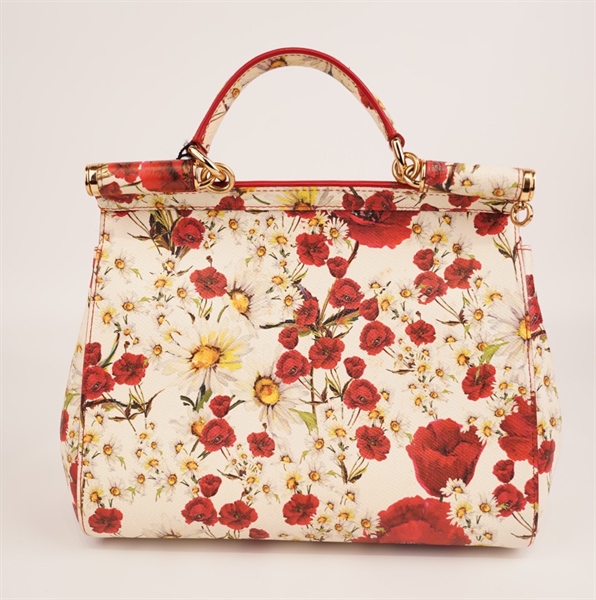 Túi DOCLE GABBANA bông hoa đỏ +