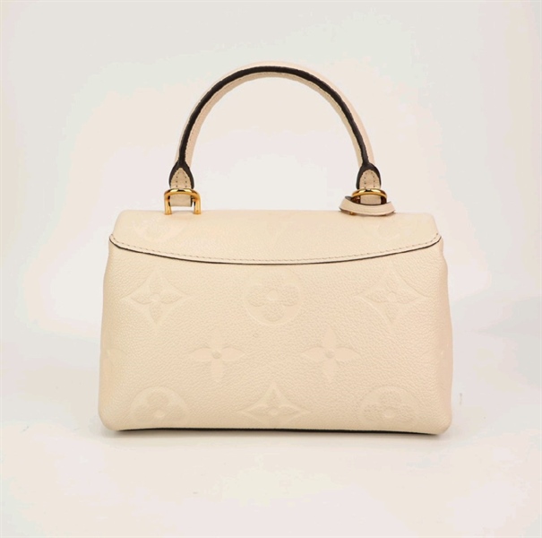 Túi LV hoa trắng khoá vàng KG+