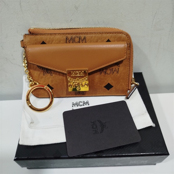 Ví Đựng Thẻ MCM Vàng Bấm Khóa KG+