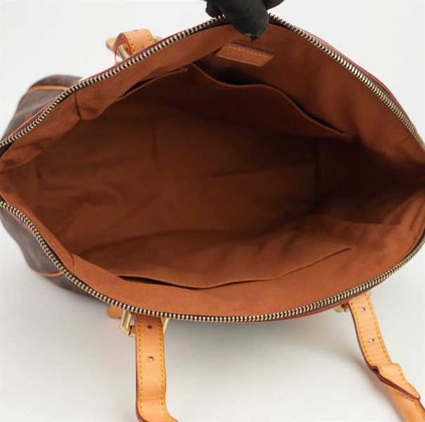 Túi LV hoa nâu quai viền da size 25++