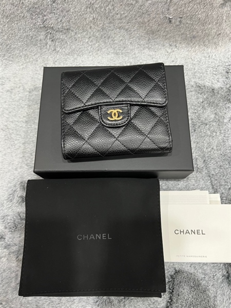 Ví Chanel đen vuông KG+