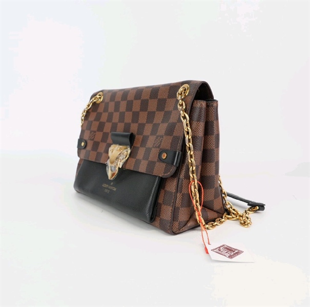 Túi LV nắp gập ô vuông nâu KG+