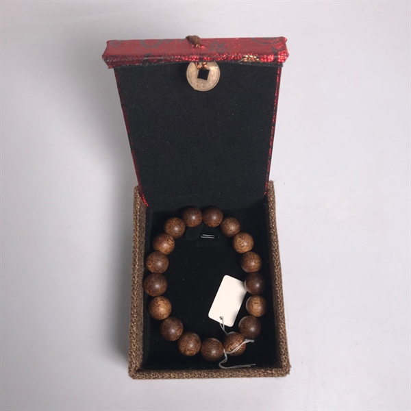 Vòng trầm hương hạt xu to KG+