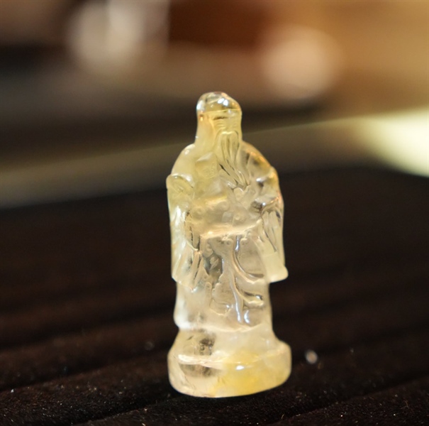 Bộ tam vị đa Phúc Lộc Thọ thạch anh vàng +