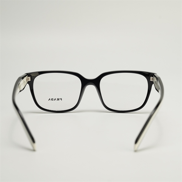 Mắt kính Prada VPR 17Z đen phối trắng KG+