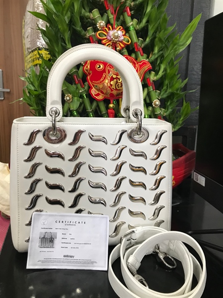 Túi Lady Dior Trắng KG+
