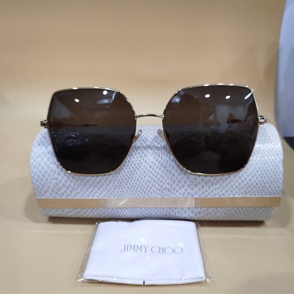 Kính JimmyChoo Đen Viền Vàng KG+