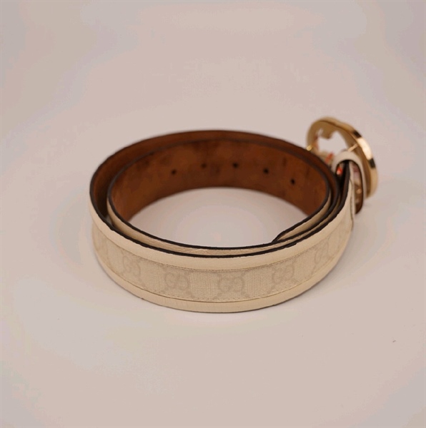 Thắt lưng GG màu trắng KG+