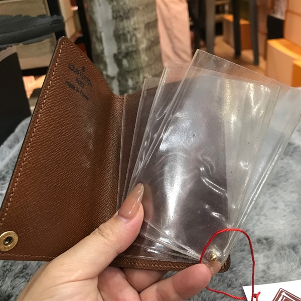 Ví card holder LV hoa nâu KG+