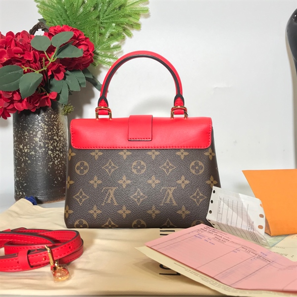 Túi LV ổ khoá đỏ KG+