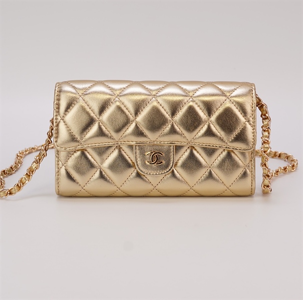 Túi Chanel vàng size 18cm KG+